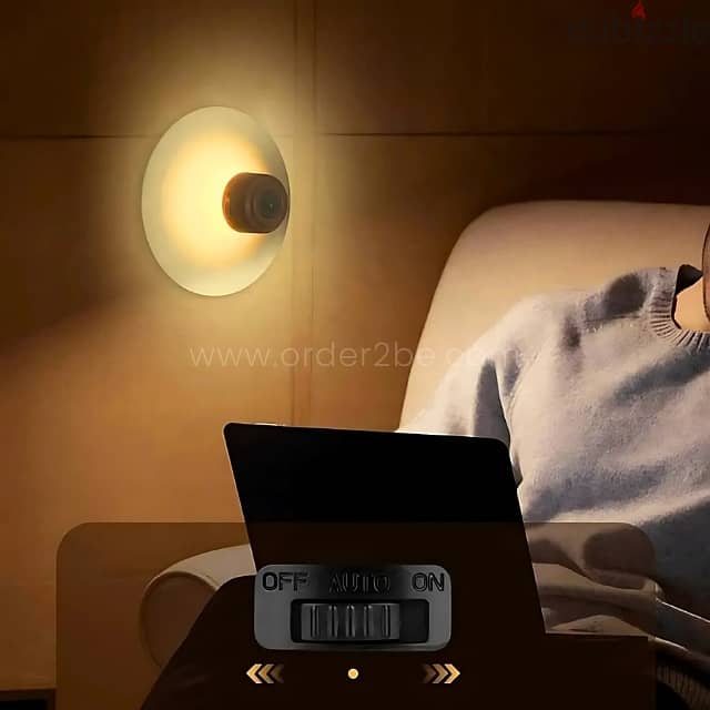 Motion Sensor Wall Lamp LED Night Light for Closet, Stairs & Halls 4