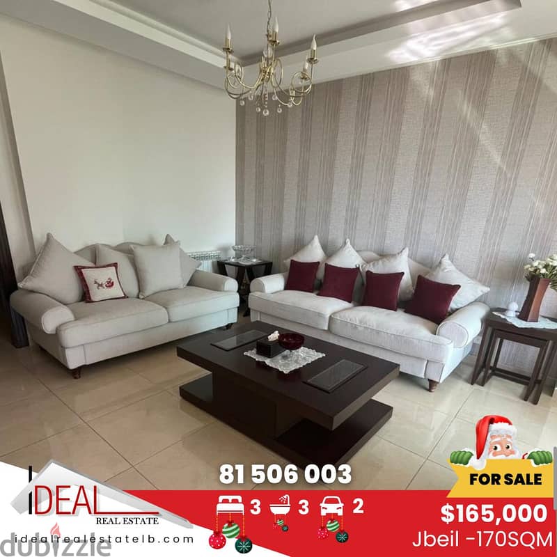 170 sqm apartment for sale in Jbeil REF#JH17426 0