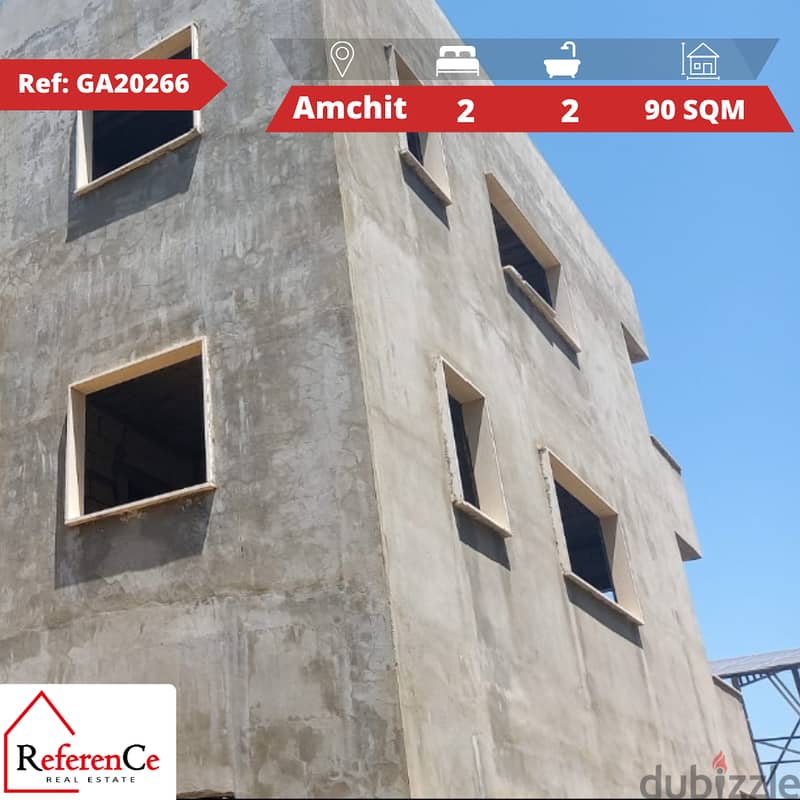 New apartments for sale in Aamchit شقة للبيع في عمشيت 0