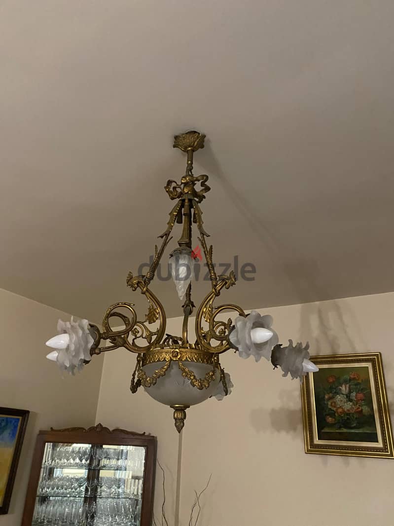 Chandelier salon bronze both for 380 2