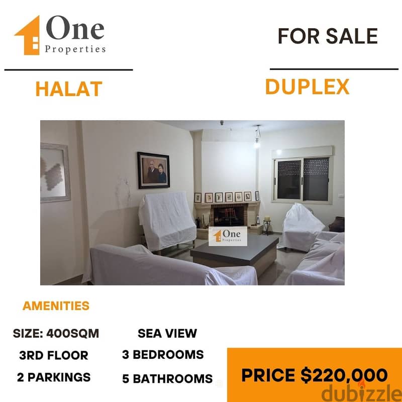 FURNISHED DUPLEX FOR SALE IN HALAT 0