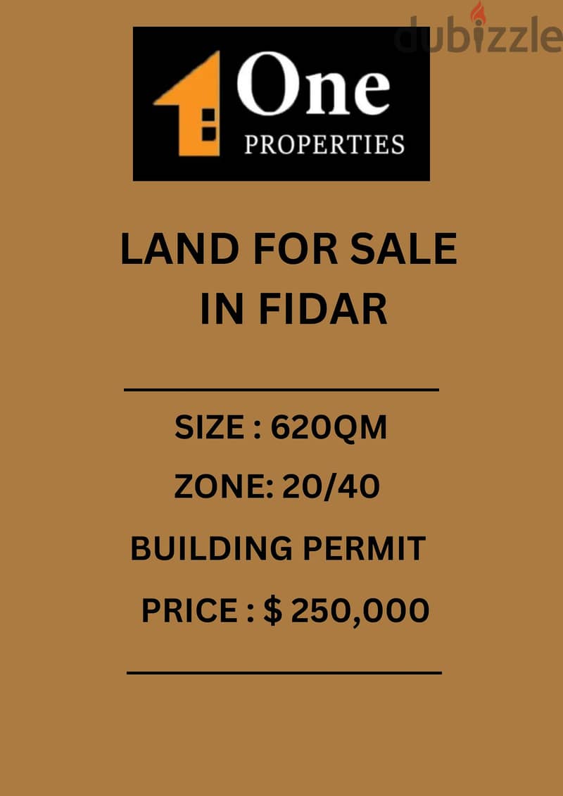 LAND FOR SALE IN FIDAR 0