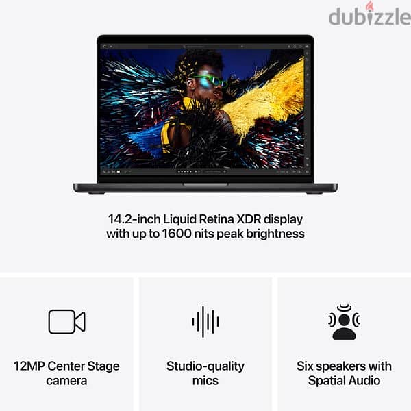 M4 Apple Macbook pro 14.2 inch, 24gb ram, 512gb ssd, MX2H3 3