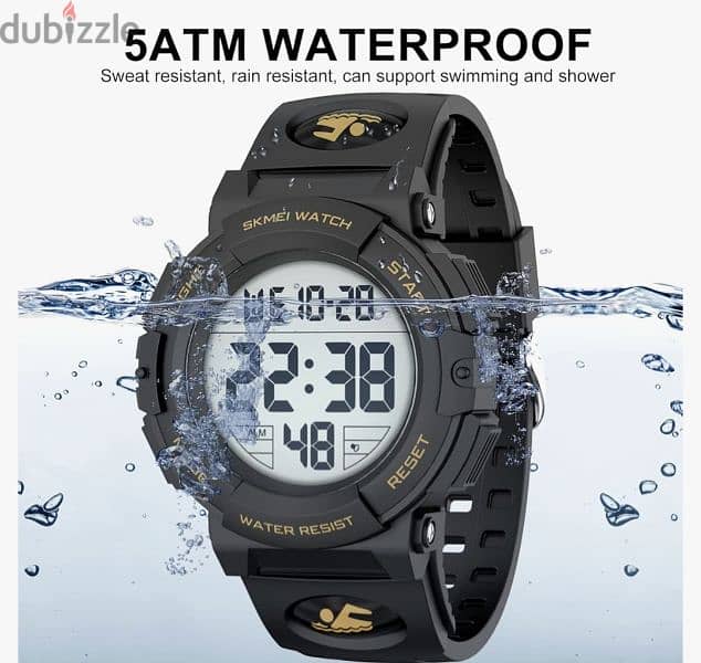 SKMEI  Digital Display Waterproof Quartz Sport Watch /3$ delivery 9