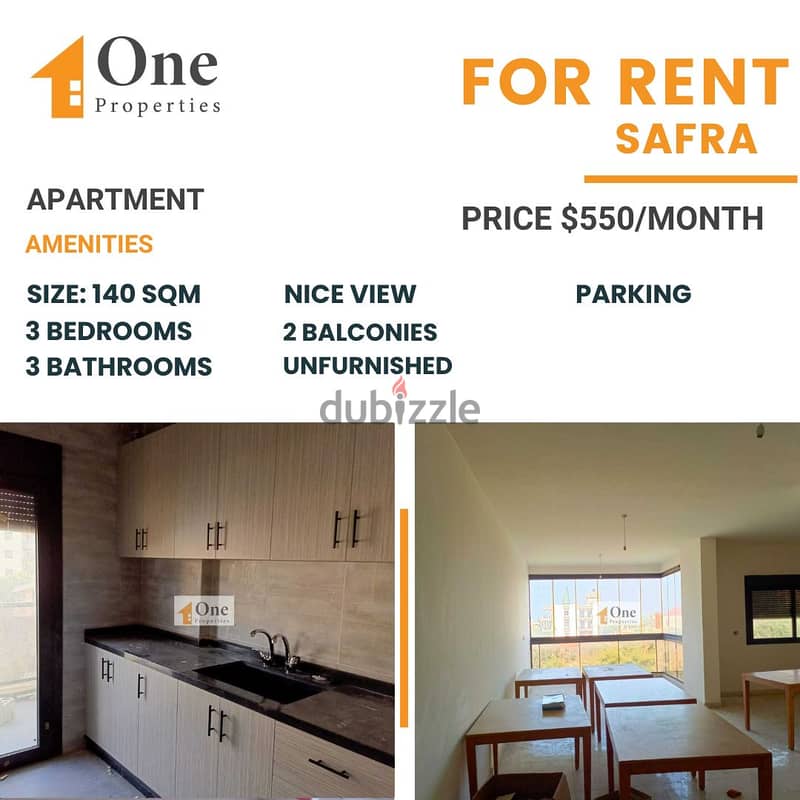 APARTMENT FOR RENT IN SAFRA 0