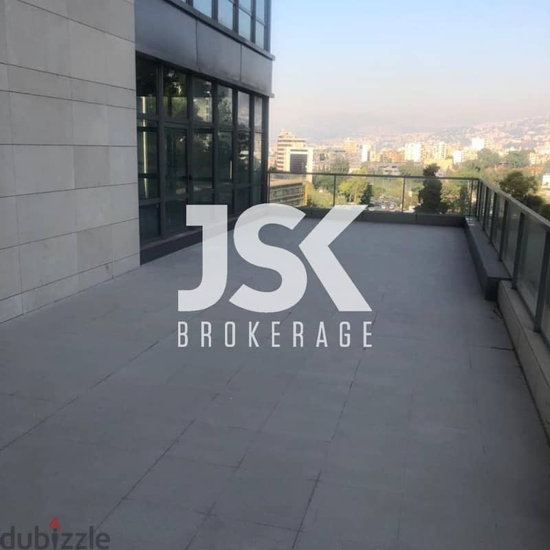 L16744 - Ready to Move-In Office with Terrace For Rent in Achrafieh 0