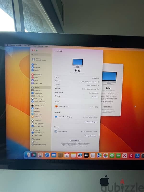 Apple iMac 21.5 inch 2017 1