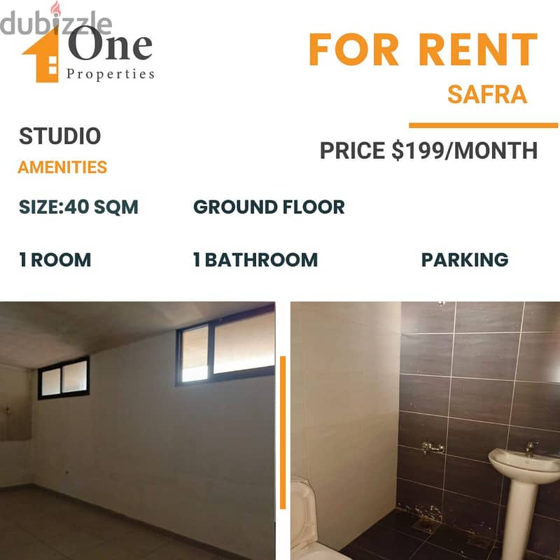 STUDIO FOR RENT IN SAFRA 0