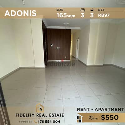 Apartment for rent in Adonis RB97 للإيجار بأدونيس