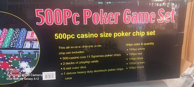 105$ week end offer. 500 poker set 3