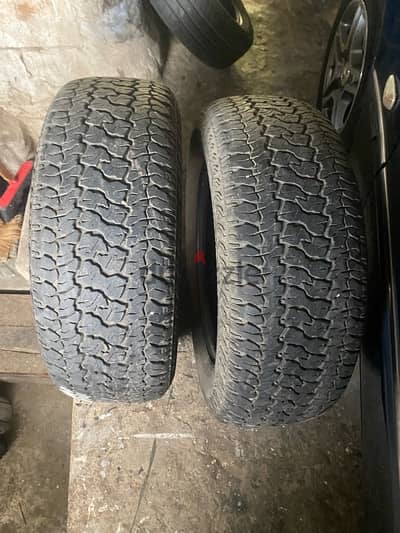 دواليب عدد ٢ 245/65 R17 يوجد دواليب  عدد ٤ R14 175/65وعدد ٢ R15 195/65