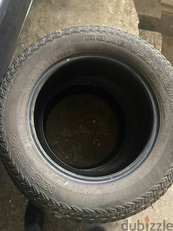 دواليب عدد ٢ 245/65 R17 يوجد دواليب  عدد ٤ R14 175/65وعدد ٢ R15 195/65 3