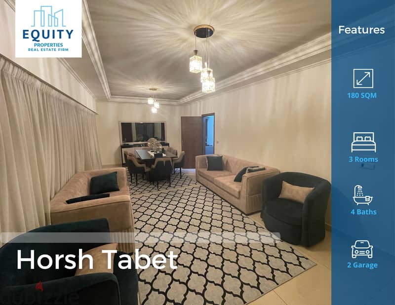 180 SQM Furnished Apartment For Rent in Horsh Tabet #HH1292157 0