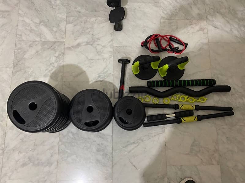 Adjustable bench + 40 Kg Set Dumbells for salel 2