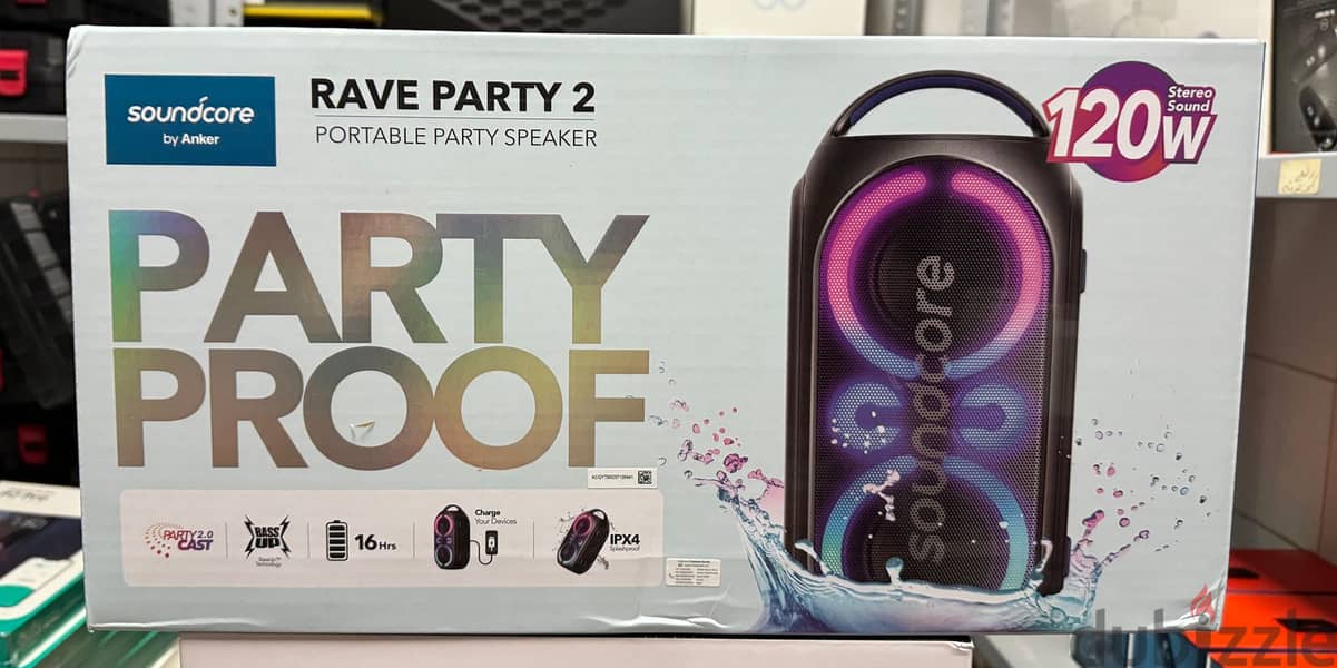 Anker soundcore rave party 2 120w 0