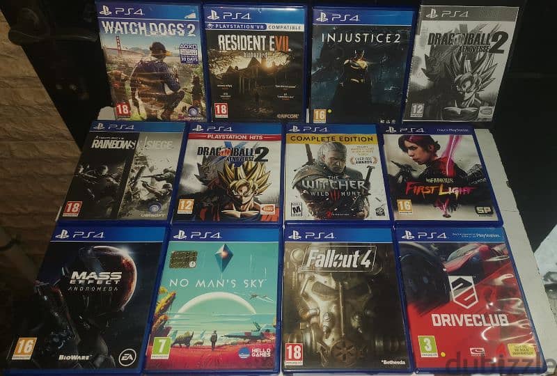 New sealed and used PS4 games. 9