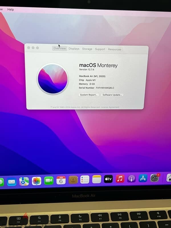 Macbook air M1 2020 13 inch Gold 256gb/8gb like new 2