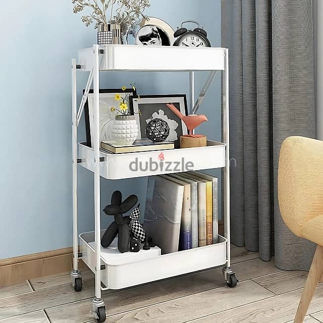 3-Tier Storage Cart | Space-Saving Organizer for Kitchen & Bath 5