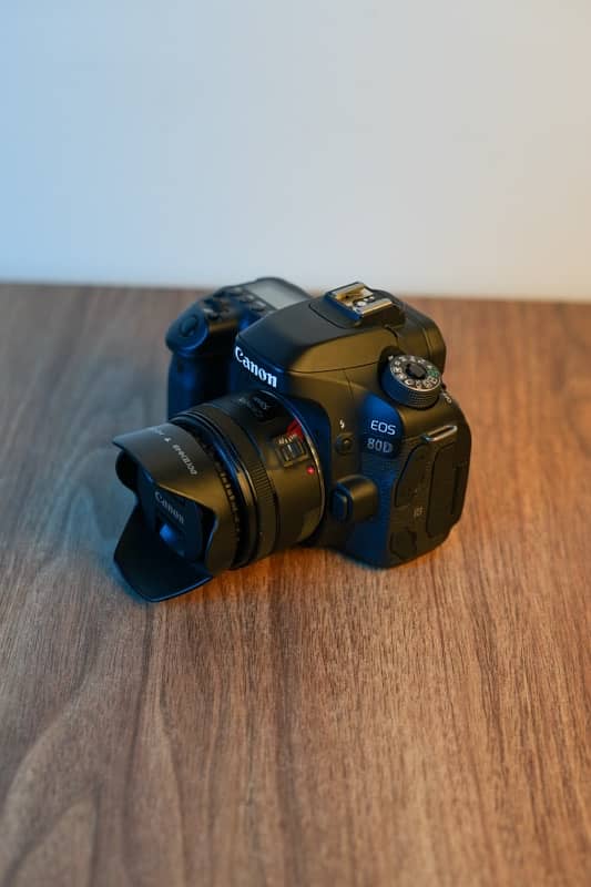 Canon 80D with EF 50mm f/1.8 0