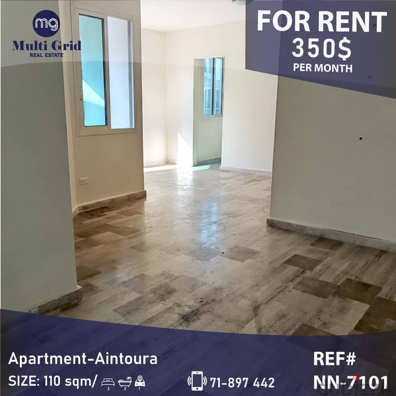 NN-7101 / Apartment for Rent in Aintoura , شقة للايجار في عنتورة 0