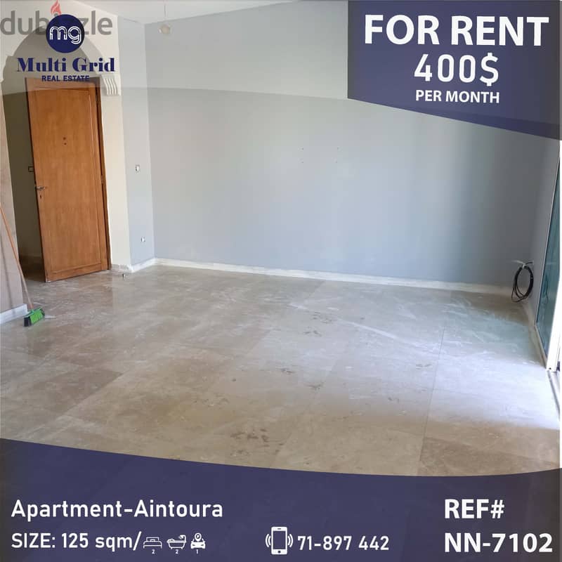 NN-7102 / Apartment for Rent in Aintoura , شقة للايجار في عنطورة 0