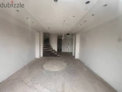 40 Sqm + 60 Sqm Mezanine | Shop for rent in Kaslik | Main road