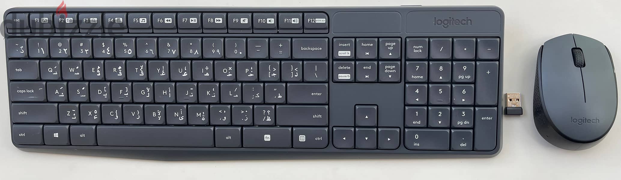 Logitech MK235 Wireless Keyboard "English/Arabic" and Mouse Combo 1