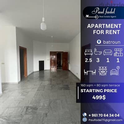 apartment for rent located Batroûn