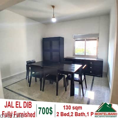 Prime Location Fully Furnished 130sqm Apartment for rent in Jal El Dib