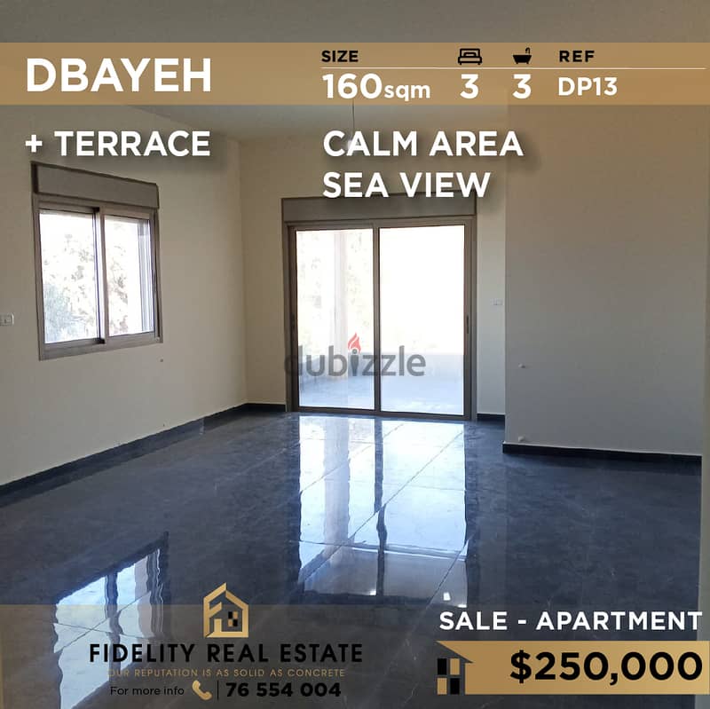 Apartment for sale in Dbayeh DP13 للبيع في ضبية 0