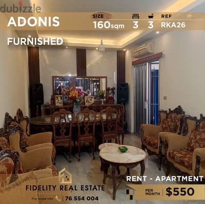 Apartment for rent in Adonis furnished RKA26