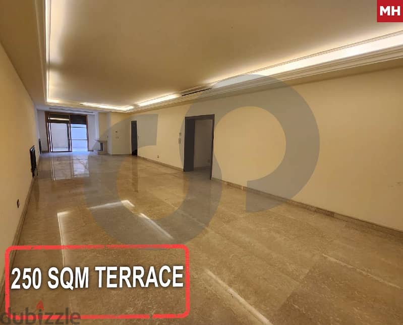 Terrace, prime location, baabda/ بعبدا REF#MH116269 0