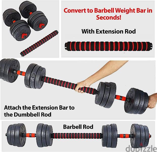 20kg Dumbbells Adjustable 2