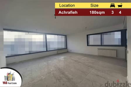 Achrafieh 180m2 | Prime Location | High End | New Flat | View | PA |