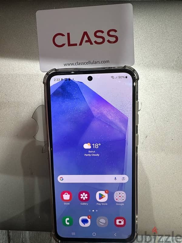 Samsung Galaxy A55 with class  warranty 2