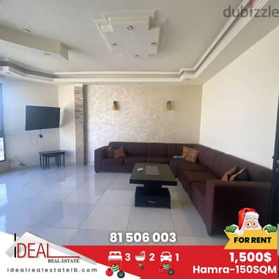 150SQM semi furnished apartment for rent in hamra REF#AR11025