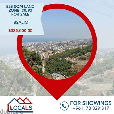 525 SQM Land For Sale in Bsalim