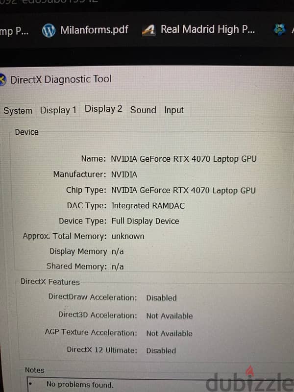 MSI GAMING LAPTOP B12V RTX 4070 5