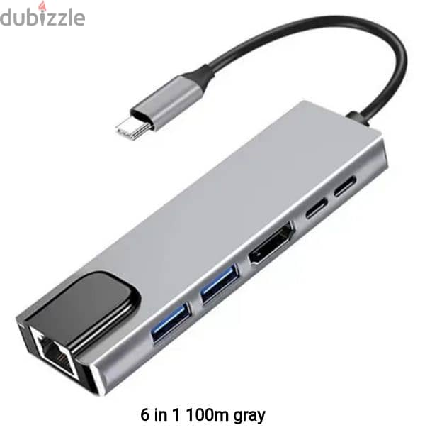 type c hub with hdmi charging , ethernet and 2 usb 3