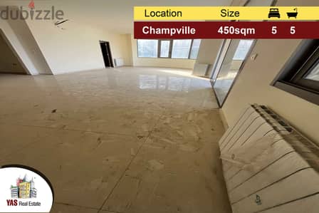 Champville 450m2  New | Sea View | Prime Location | Catch | PA |