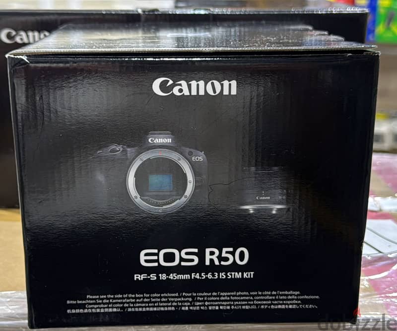 Canon camera EOS R50 RF-S 18-45mm F4.5-6.3 IS STM Kit white great & g 1