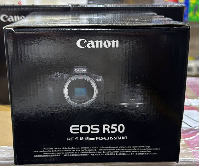 Canon camera EOS R50 RF-S 18-45mm F4.5-6.3 IS STM Kit white 1