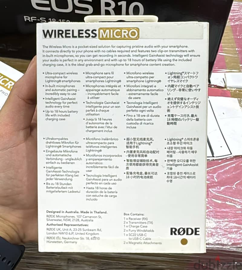 Rode Wireless Micro ultra-compact wireless microphone for lightning d 1