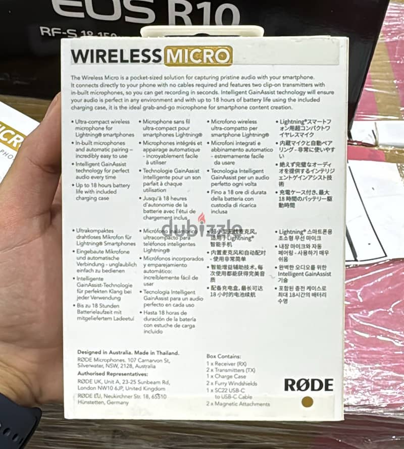 Rode Wireless Micro ultra-compact wireless microphone for lightning d 1