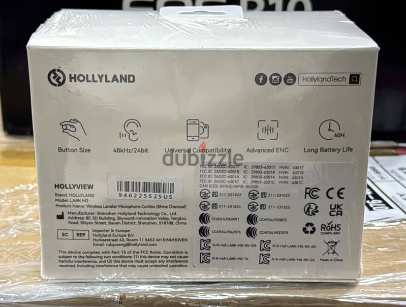 HollyLand Lark M2 wireless Lavalier Microphone 1