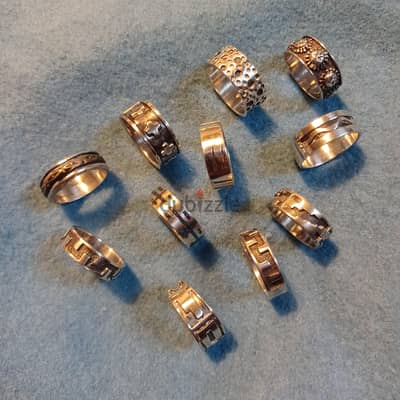 Men silver rings