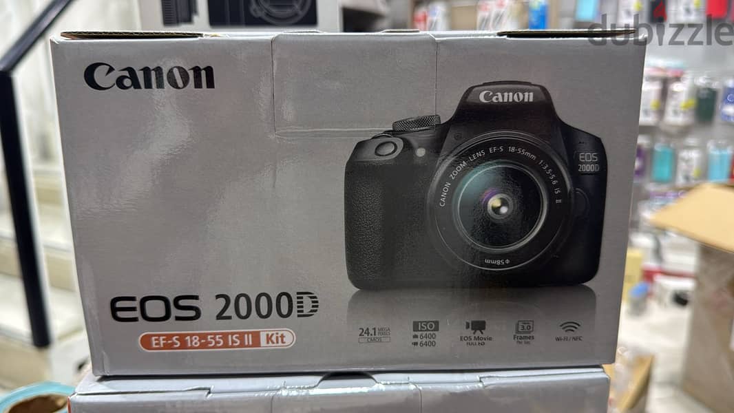 Canon Camera EOS 2000D EF-S 18-55 IS II kit original & good price 0