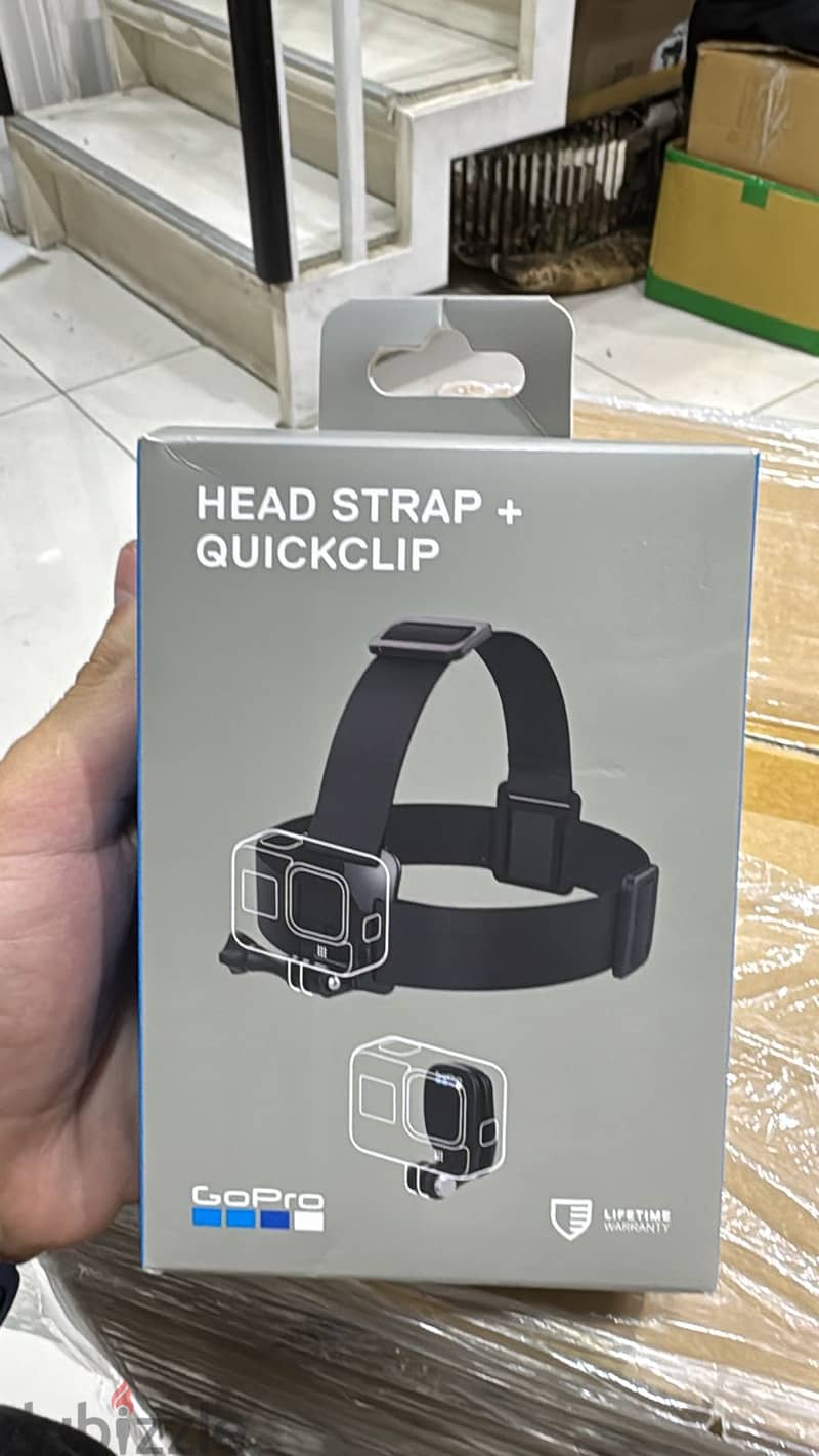 Gopro Head strap + Quickclip  great & new price 0