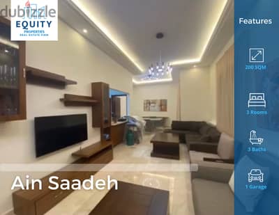 Furnished Apartment With Terrace For Sale In Ain Saadeh #FK129641