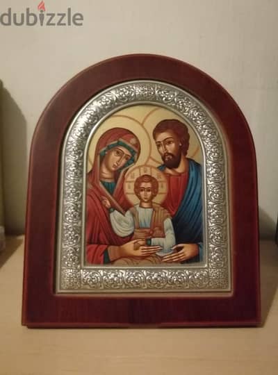 Certified copy of an Orthodox Byzantine icon size 13*11cm  stamped